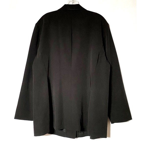 Danny & Nicole Blazer Womens Black Plus Size 18W Vintage 4 Button Collared Flaws - Picture 4 of 16